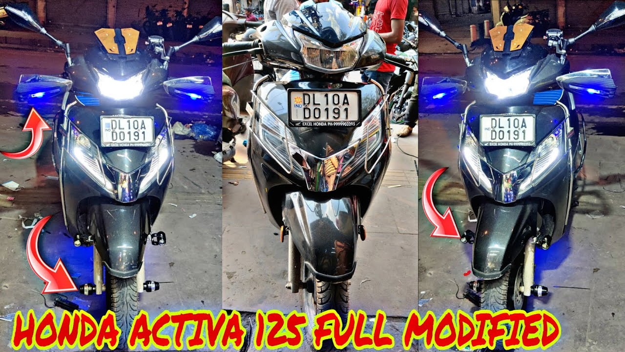 Honda Activa 125 Full Modified |Honda Activa 125 Modification Accessories In Cheapest Price