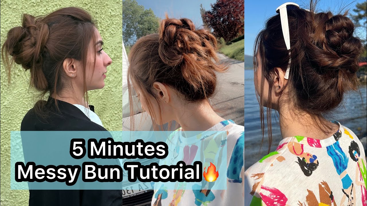 5 minutes Messy Bun Tutorial | Eid Special