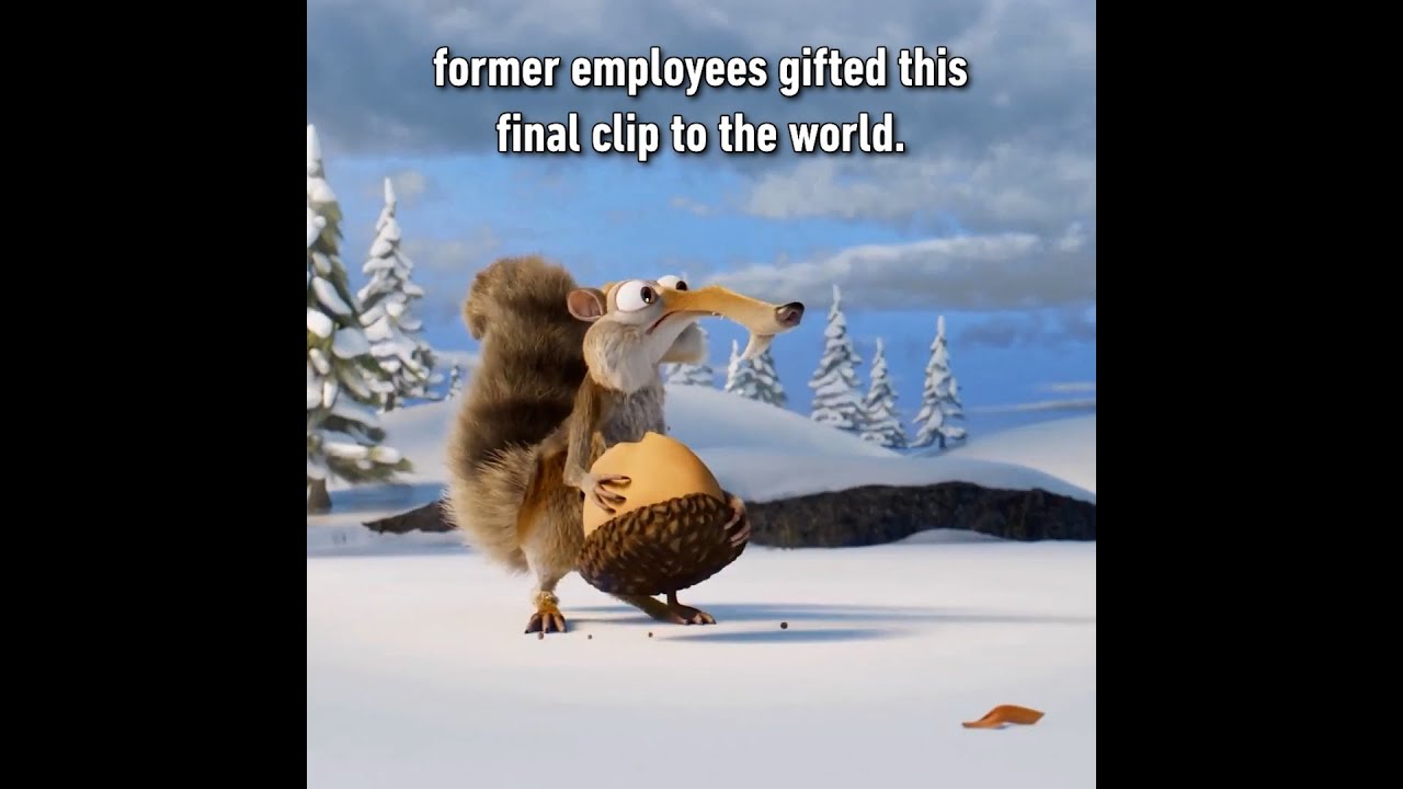 Scrat finally gets his 🌰  🙏 #iceage #shorts