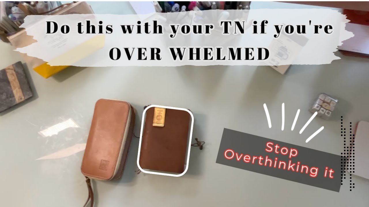 DO THIS if Overthink your TN setup | Start using your planner today