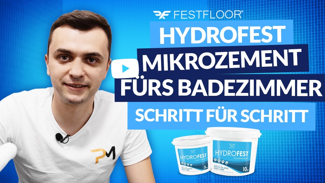 HydroFest: wasserbest&auml;ndiger Mikrozement f&uuml;rs Badezimmer &ndash; wie tr&auml;gt man ihn auf?