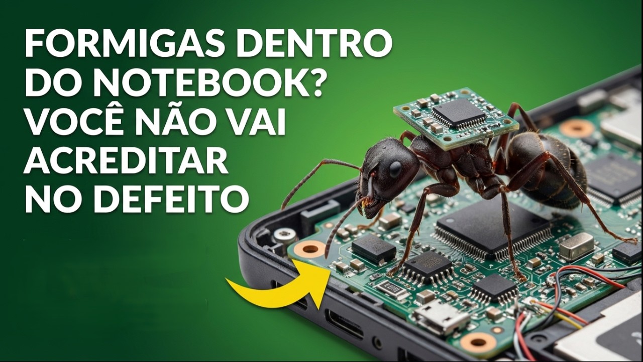 FORMIGAS DENTRO DO NOTEBOOK? VOCÊ NÃO VAI ACREDITAR NO DEFEITO