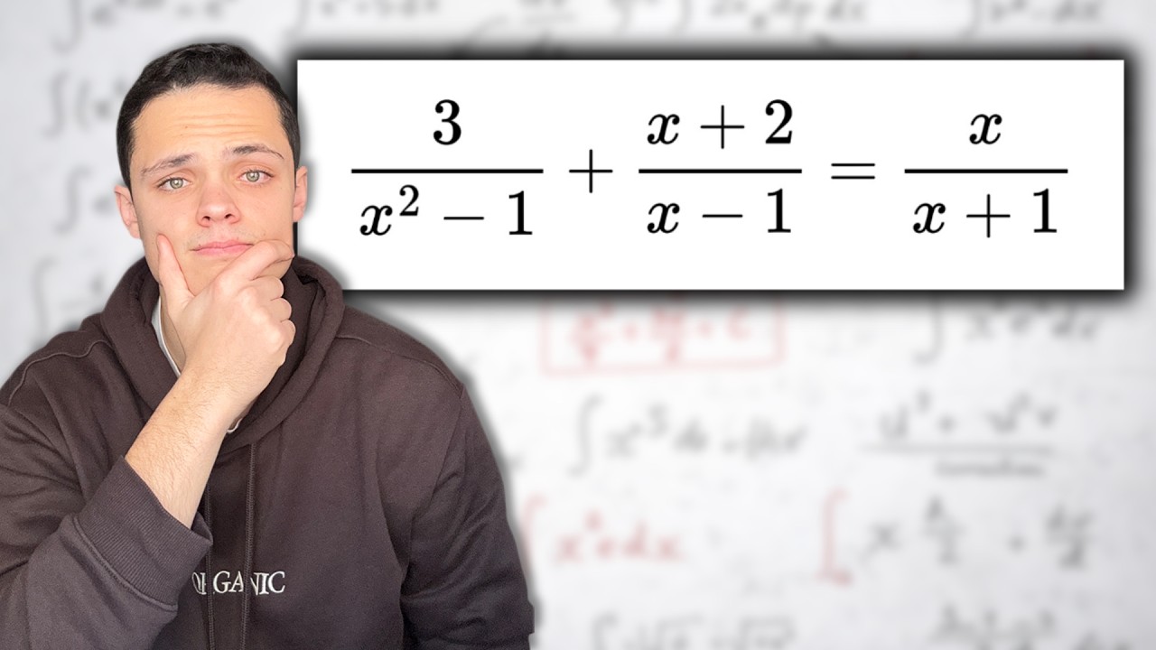 ¿Puedes Resolver esta ECUACIÓN RACIONAL?