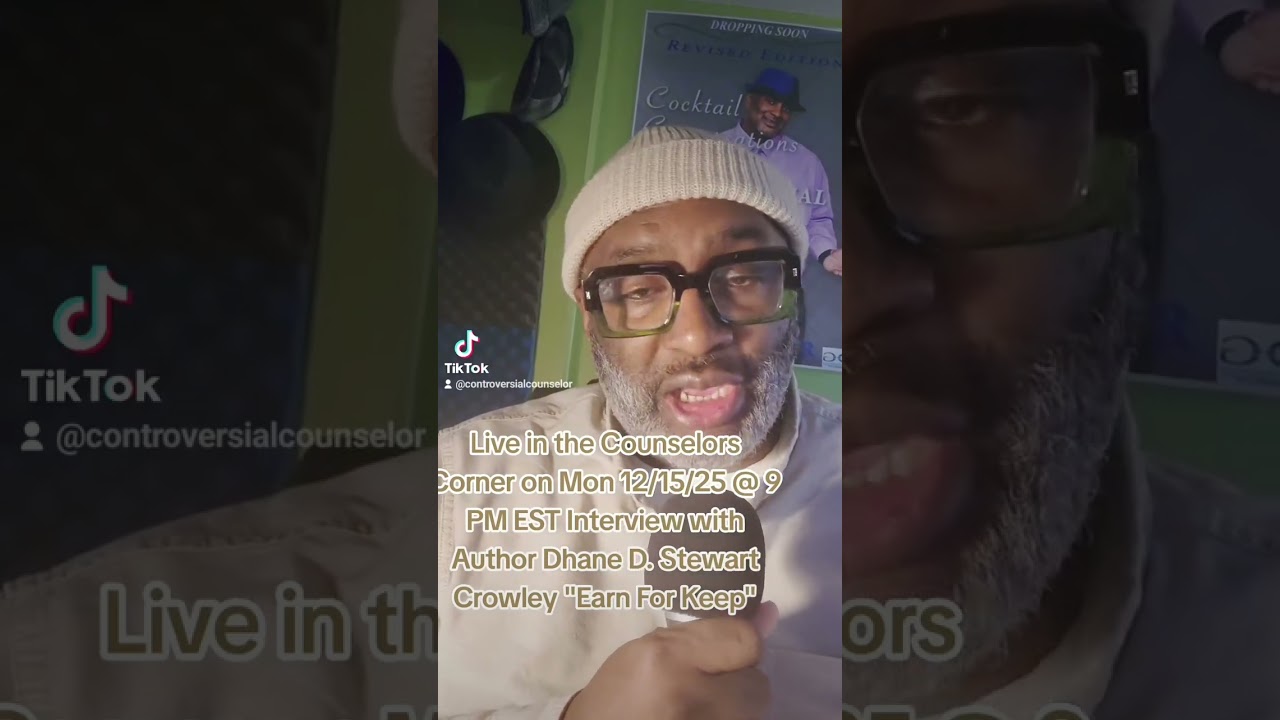 Live Author Interview with Dhane D. Stewart-Crowley "Earn For Keep"