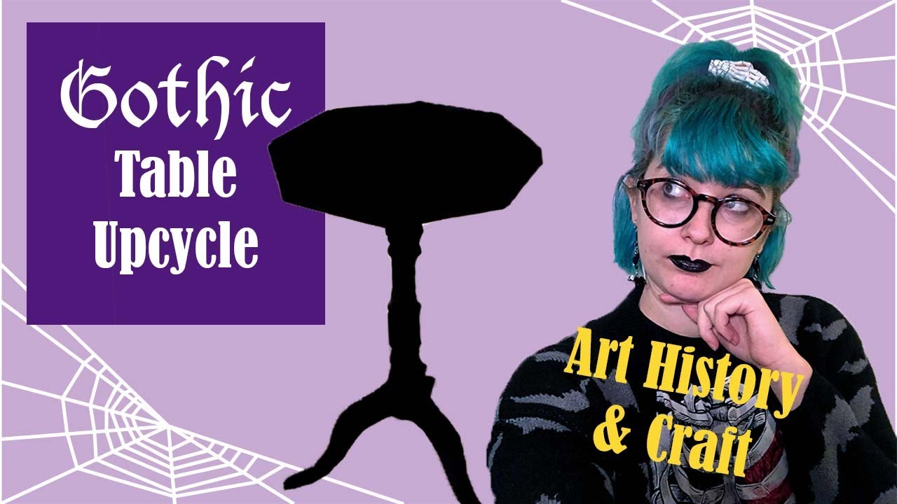 Gothic Accent Table Upcycle | Art History & Craft | HalloQueenie