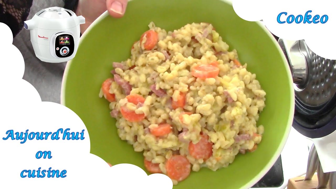 [Aujourd'hui on cuisine]- Cookéo - Blé au lard et ses petits légumes