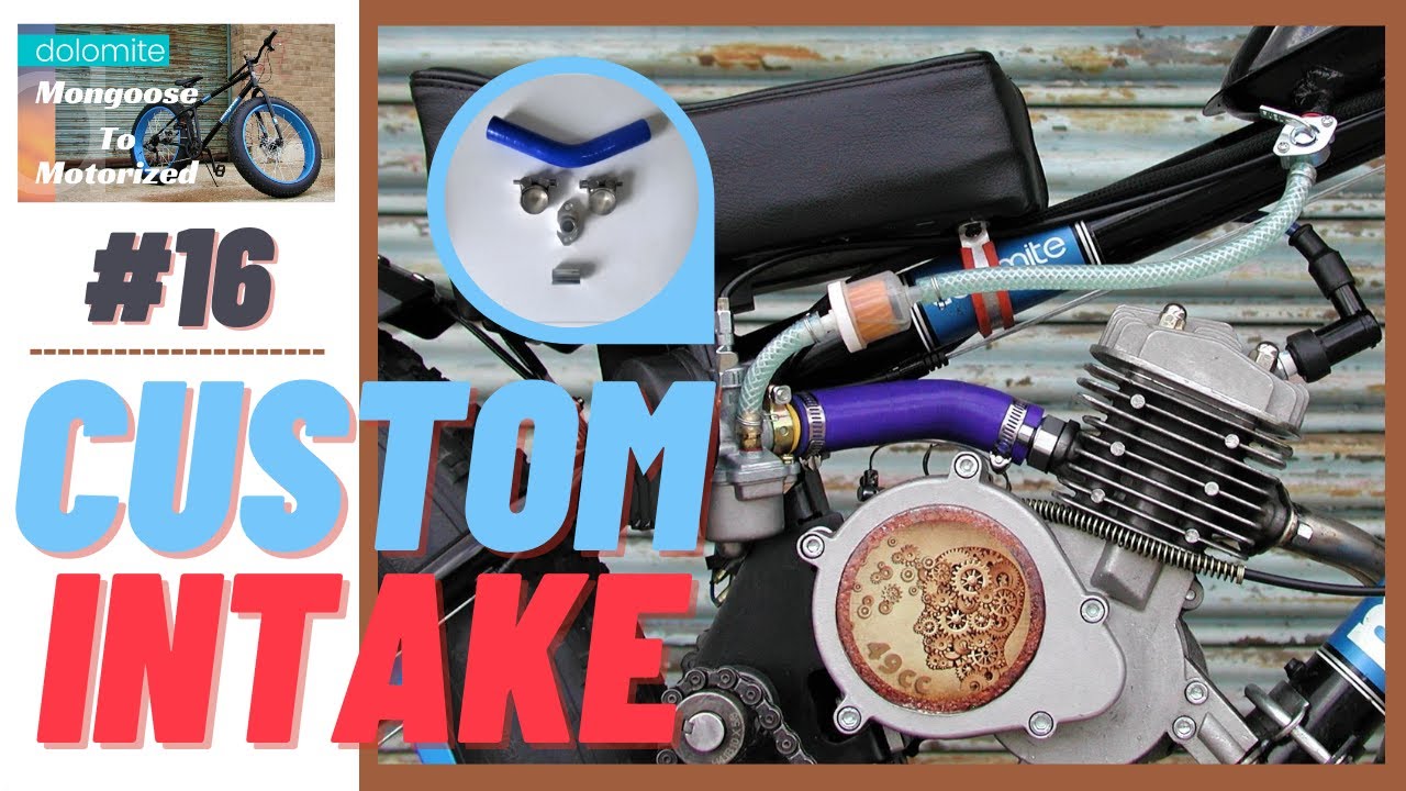 Mongoose To Motorized 16 | Custom Extended Intake For Two Stroke Motorized Bike