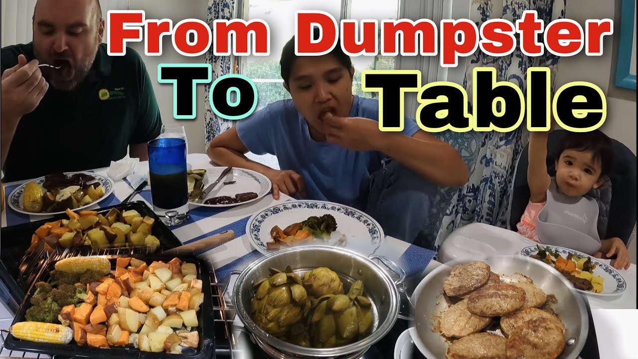 DUMPSTER DIVING KANO WALANG PILI KAIN LANG NG KAIN DUMPSTER FOODS