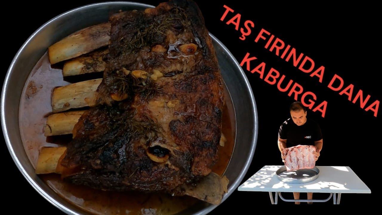 TAŞ FIRINDA 5 SAATTE ÖYLE BİR DANA KABURGA YAPTIM Kİİ..