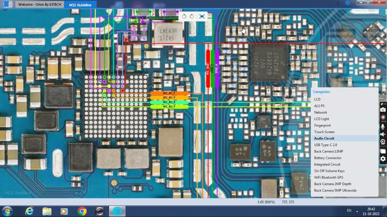 samsung m11 lcd light lcd grapics audio suond  problem scheamatics diagram guidelins
