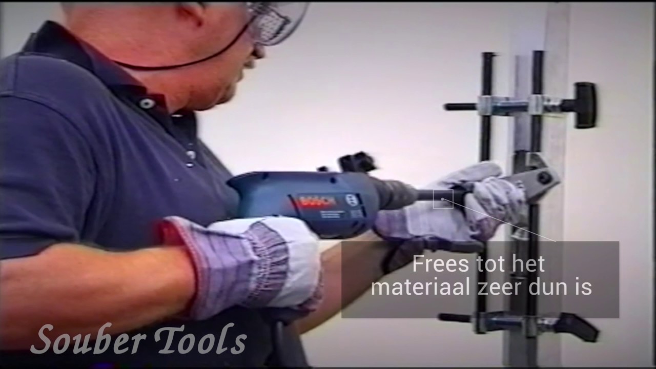 NL 12 - Hoe je een slotgat in een aluminium deur maakt