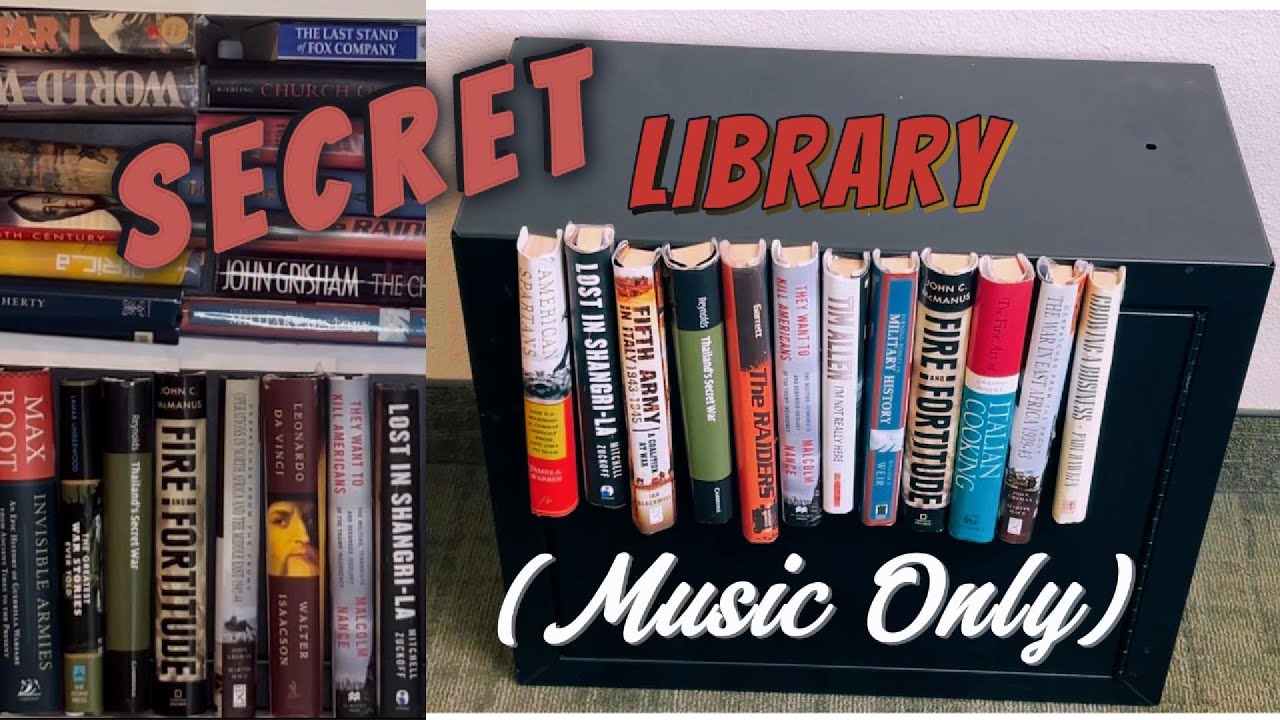 SECRET LIBRARY! 📖🕵️(Music Only) Make Book-end Magnets for hiding secret spaces/ gun safes/ shelves
