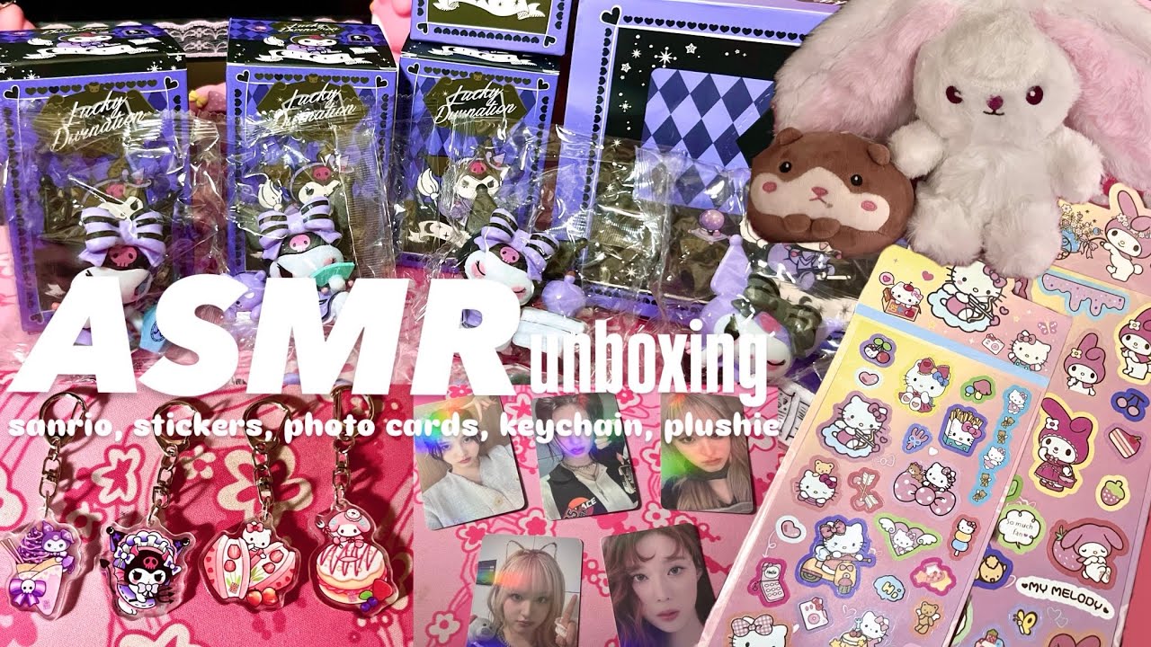 Unboxing Pretty Items~🩷 Sanrio, Figurines, Stickers, Keychains, Plushie =^w^=