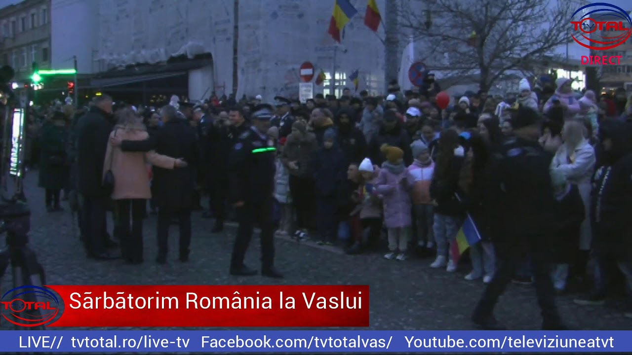 LIVE//Ziua National&atilde; a Rom&acirc;niei-Ceremonii &icirc;n direct din Centrul Civic Vaslui