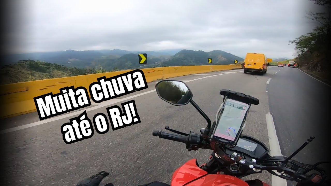 Viagem de Moto para o Rio de Janeiro | Ep. 1 Serra das Araras sob chuva
