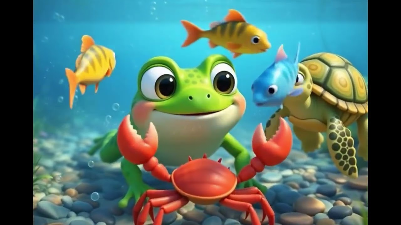 Minik Kurbağa Şarkısı 🐸 | Çocuk Şarkıları |Okul Öncesi Eğlenceli Müzik | Ku Vak Vak Little Frog Song
