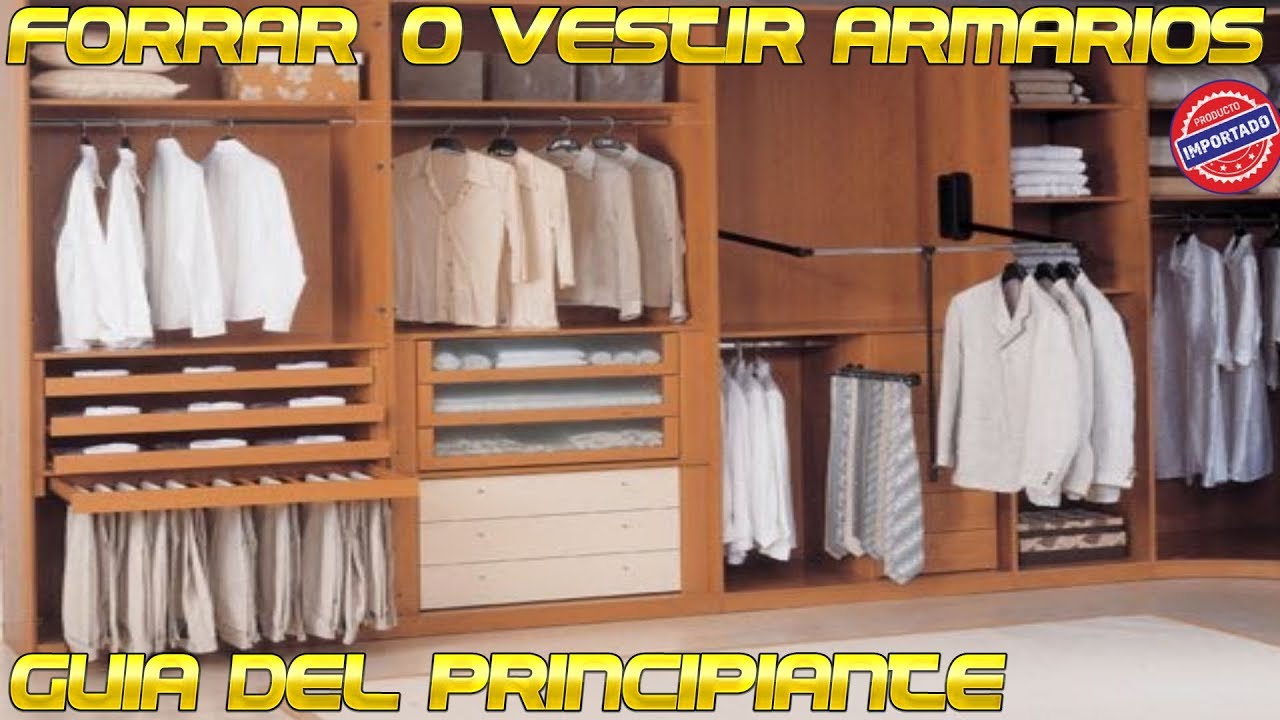 VESTIR o FORRAR ARMARIOS 🔨 EMPOTRADOS📐 Hazlo tú mismo
