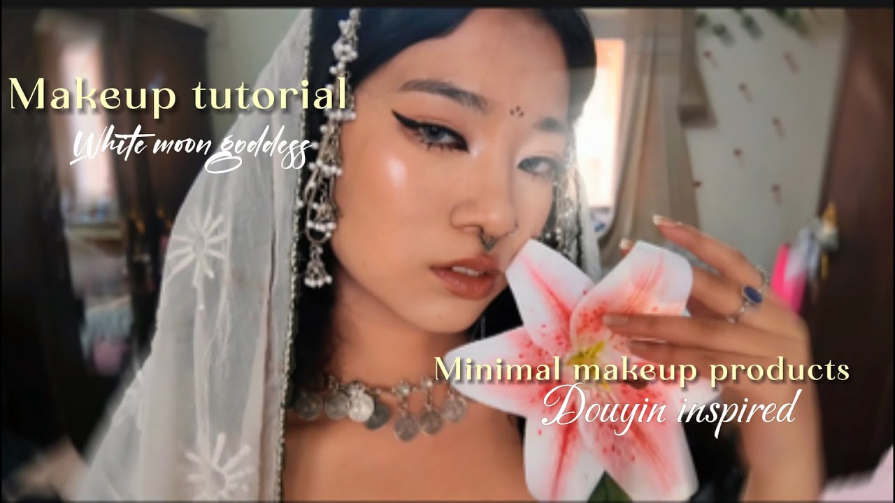 Doing moon goddess makeup,  I tell you how I manifest |makeup| douyin | manifestation| vision board|