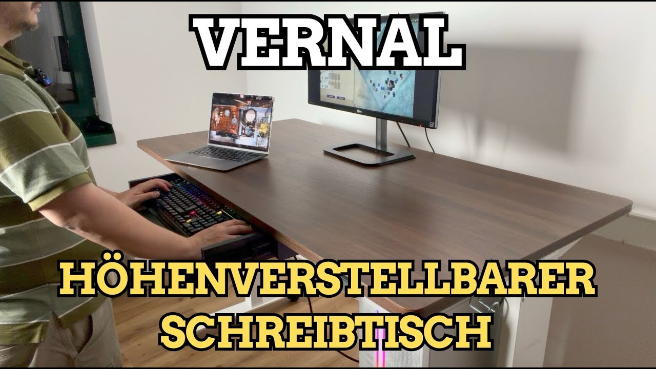 Mein neuer höhenverstellbarer Schreibtisch ❤️ #vernal