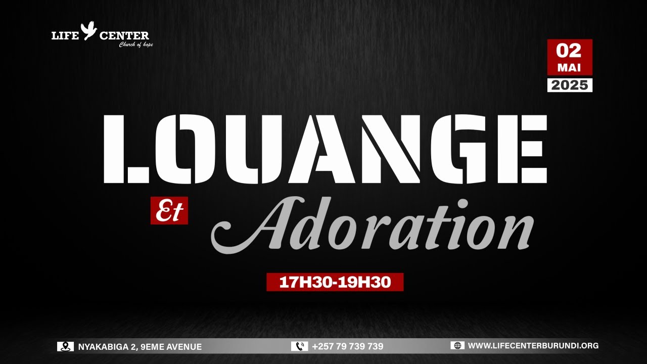 Louange & Adoration Vendredi le 2-05-2025