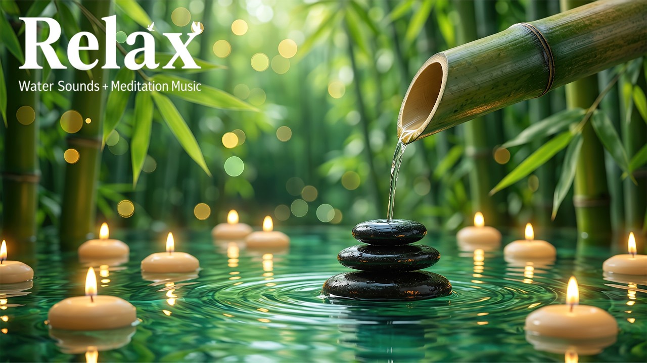 Calming Music for Sleep, Relax, Meditation 🌿 Soothing Water Sounds Calm Your Mind, Study Music