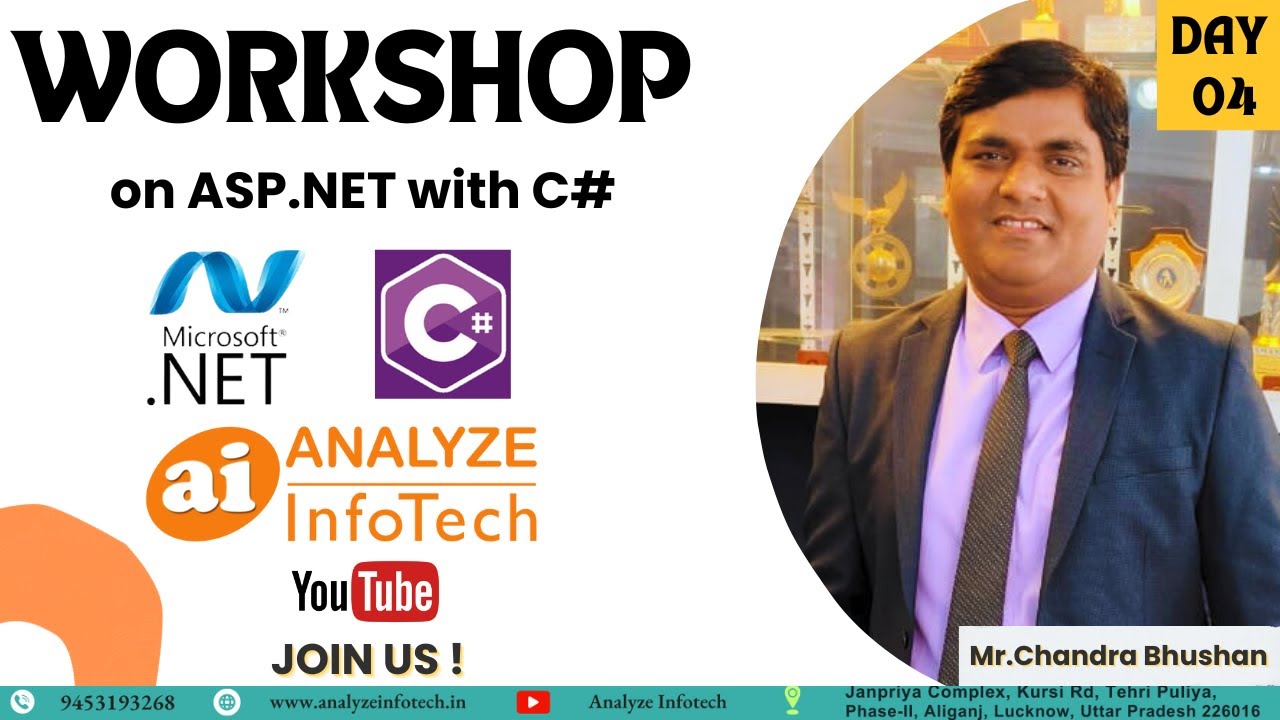 Dot Net Developer Workshop For Beginners || Day 04 - Analyze InfoTech