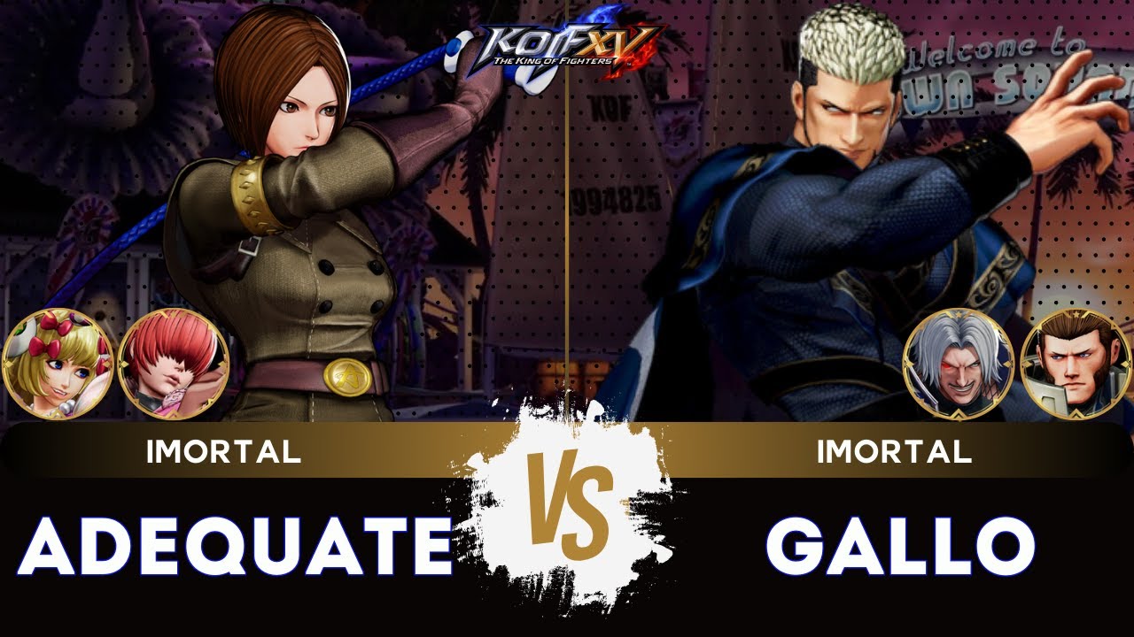 KOF XV ▰ ADEQUATE (Shermie/Sylvie/Whip) 🆚 GALLO (O.Rugal/Maxima/Goenitz) 🎞️Replay Match - 11/25