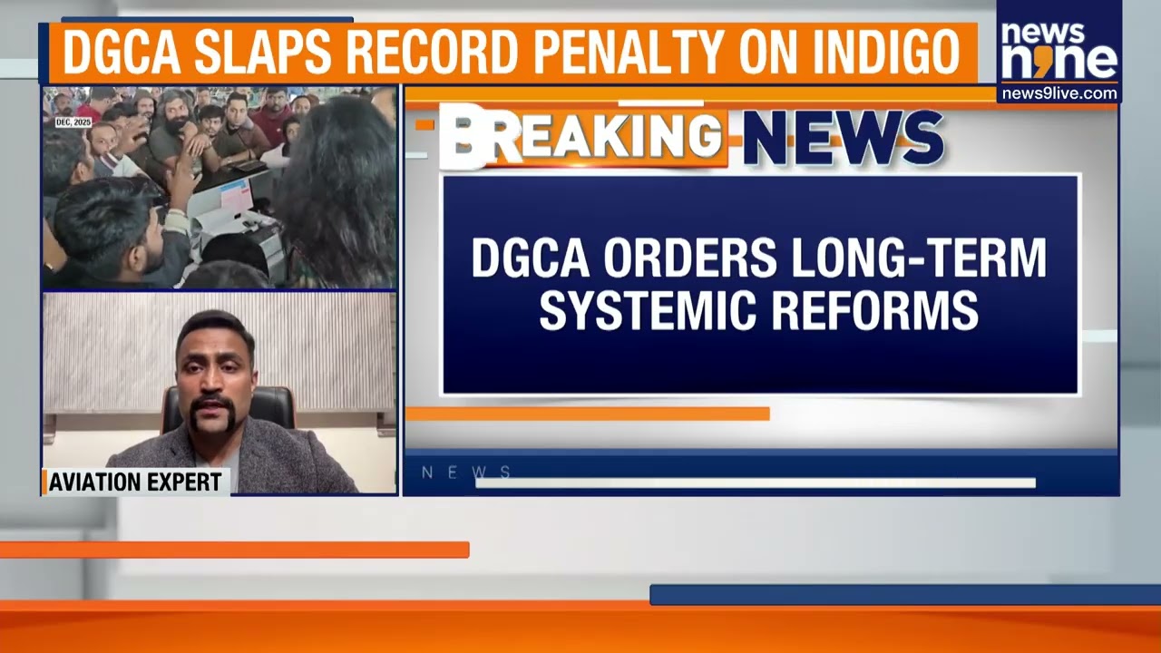 DGCA Slaps ₹22.20 Crore Fine on IndiGo for December Flight Disruptions