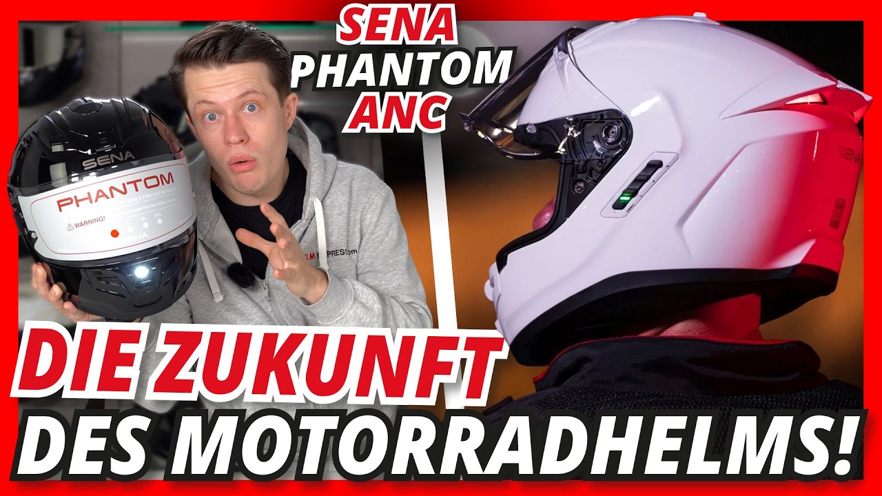 Schützt dein Gehör! DIE ZUKUNFT DES MOTORRADHELMS - Sena Phantom ANC mit Geräuschunterdrückung ⛑️🙉