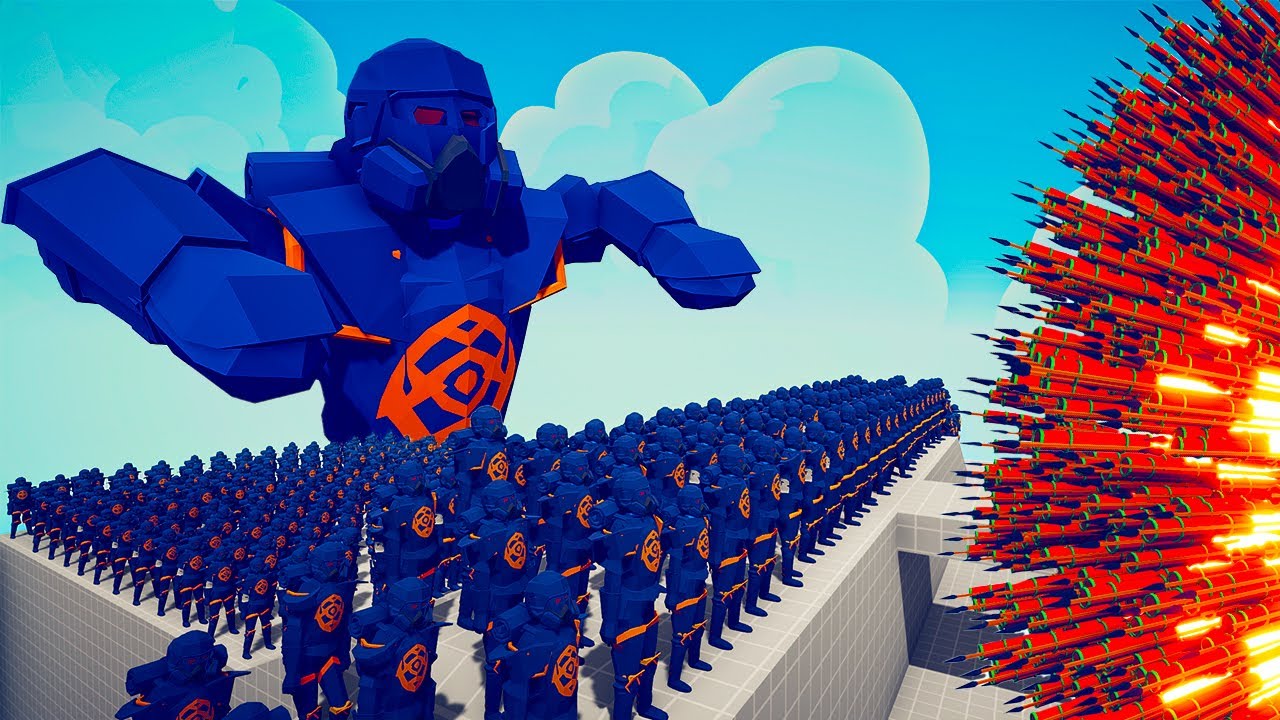 100x SPACE MARINE + 3x GIANT vs 3x EVERY GOD   Totally Accurate Battle Simulator TABS