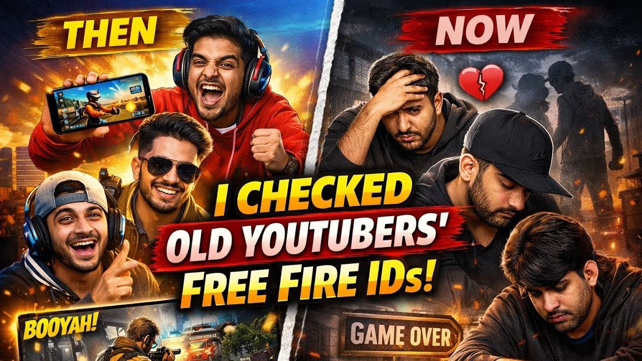 I CHECK OLD YOUTUBERS FREE FIRE I'D || AND THEY QUIT FREE FIRE 😱
