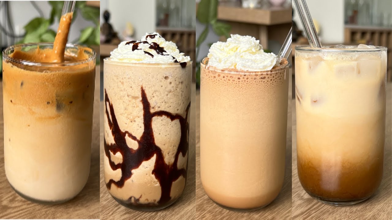 4 MEJORES RECETAS DE CAFÉ HELADO | Rápidas, deliciosas y refrescantes