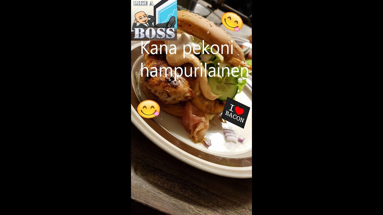 Sonantti keittiössä. #7 Kana pekoni burgeri