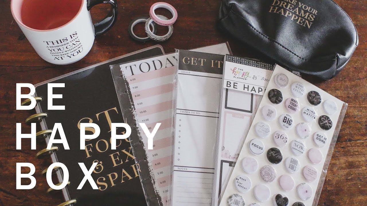 購入品紹介：おしゃれなステーショナリーセット購入したよ/ゆる動画：Teresa Collins Be Happy Box Unboxing