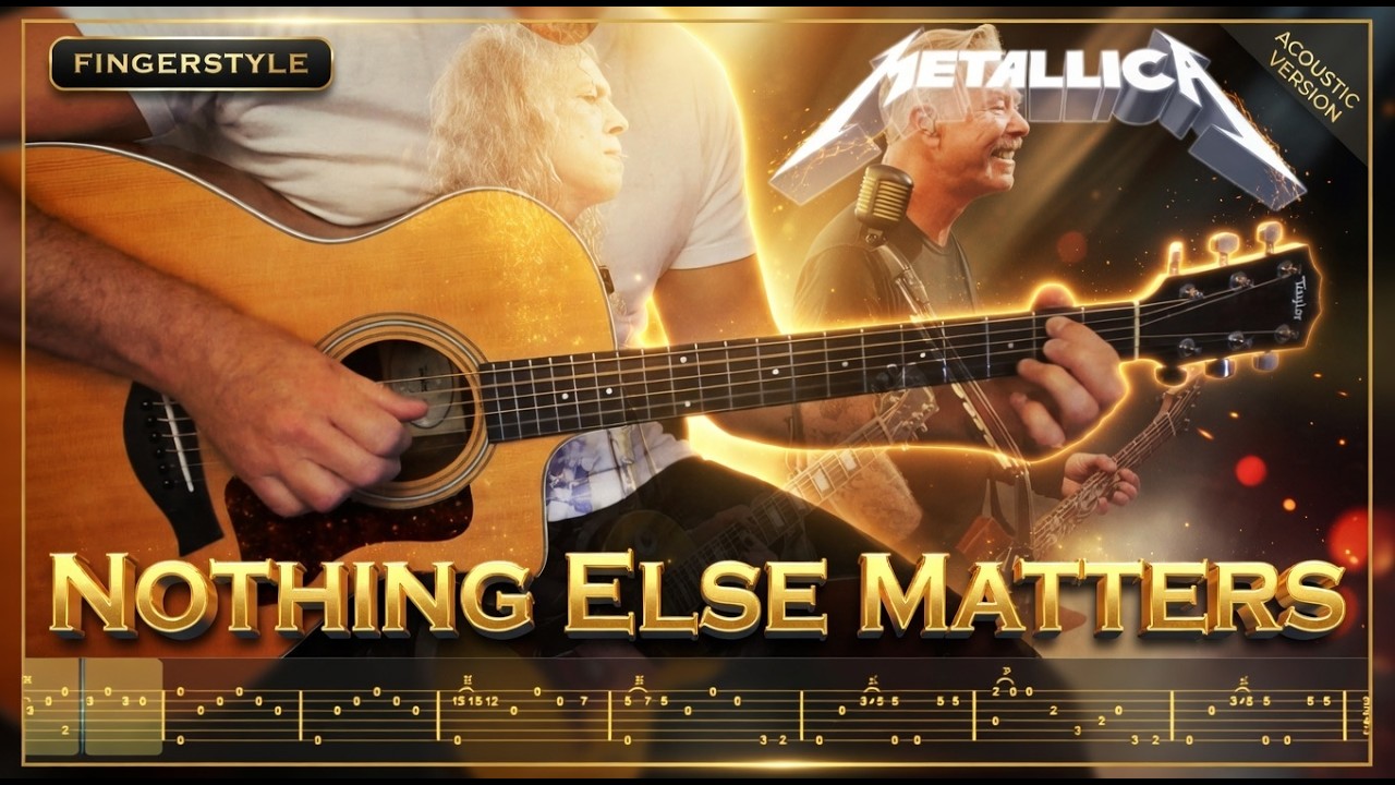 Metallica - Nothing Else Matters - Fingerstyle with Tabs
