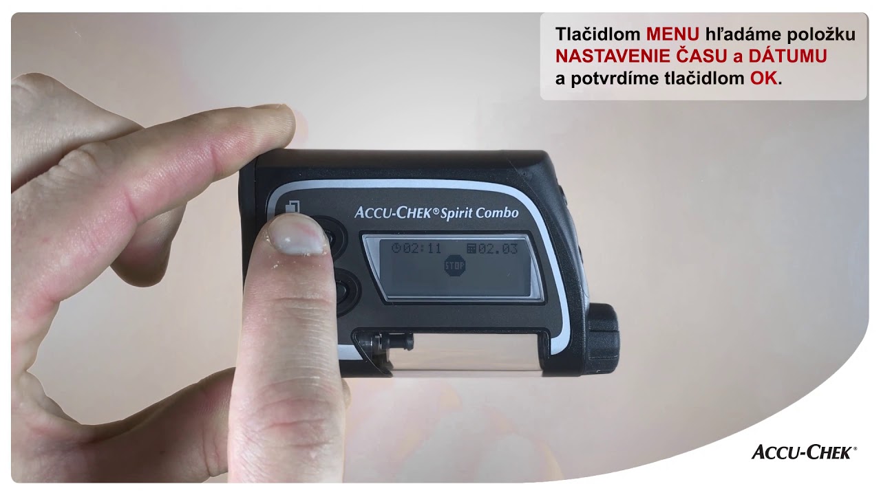 Nastavenie inzulínovej pumpy Accu-Chek® Combo