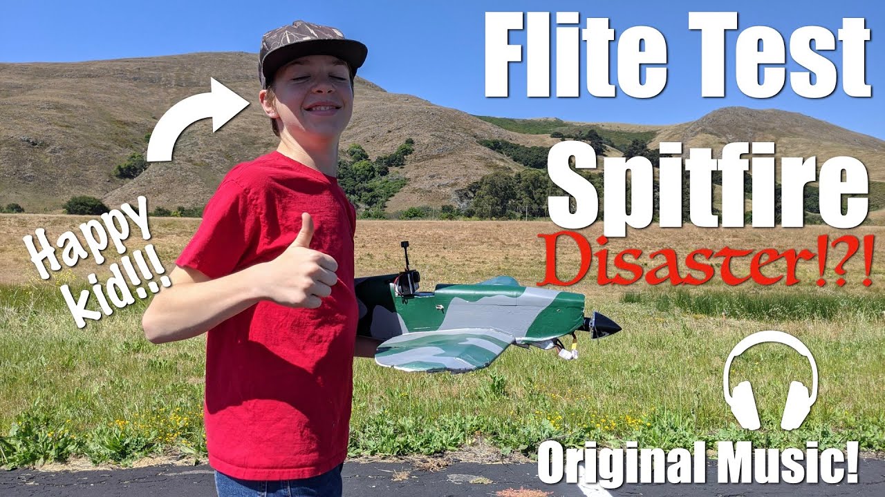 Flite Test Spitfire going CRAZY!!! Busted???