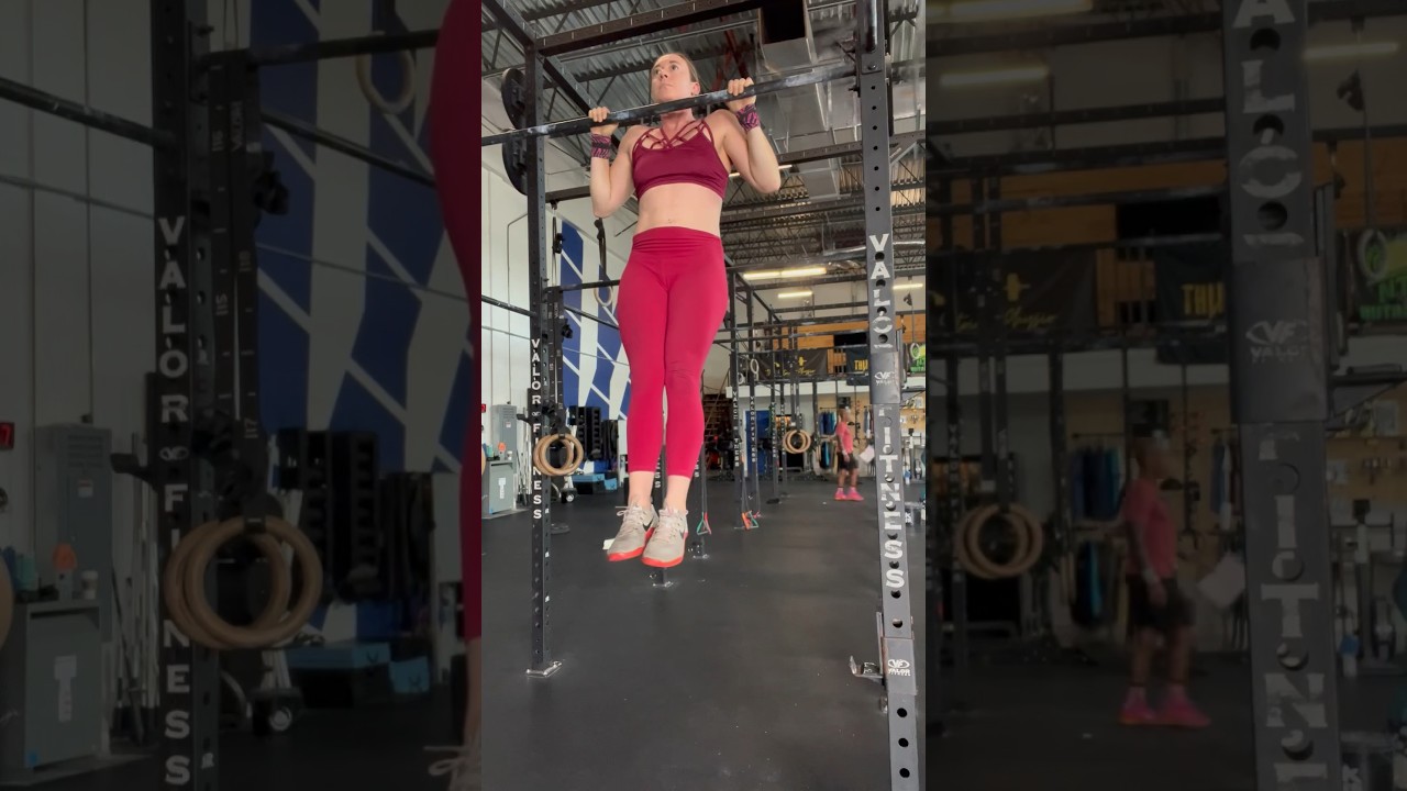 Pull up, chin over the bar, ISO hold - Prone/ OH grip