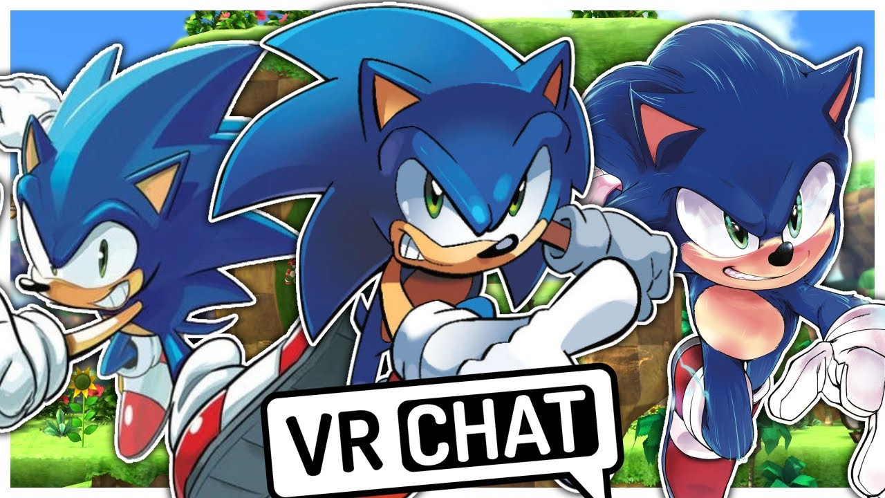 Movie Sonic and Modern Sonic Meet Archie Sonic In VRCHAT!!