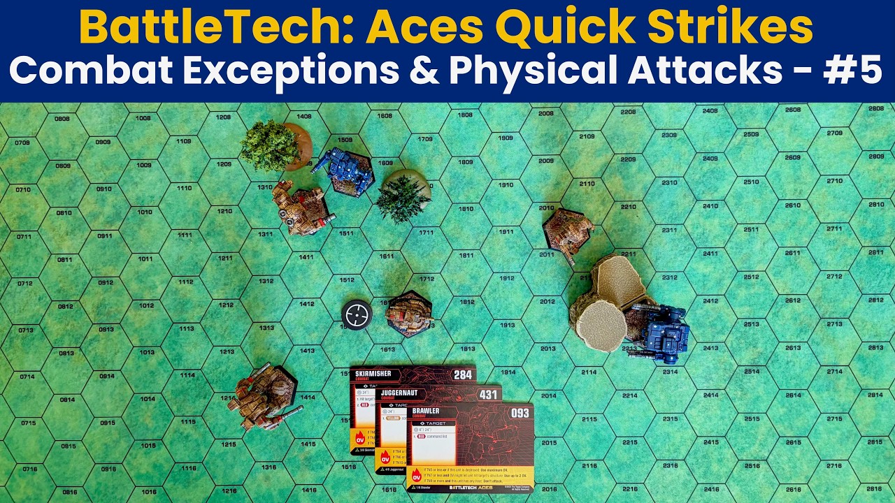BattleTech: Aces Combat Tutorial | Quick Strikes #5 | Exceptions & Physical Attacks | Alpha Strike