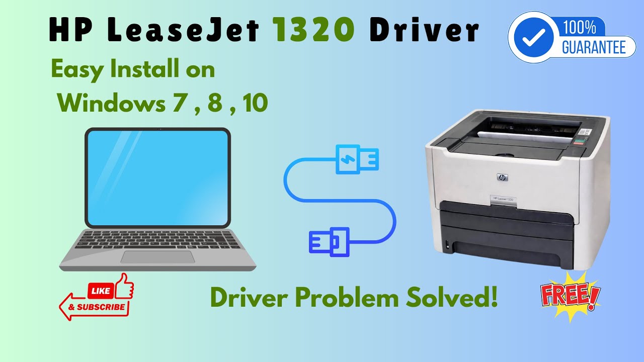 HP LaserJet 1320 Printer Driver Download & Installation | Windows 10/11 | Urdu