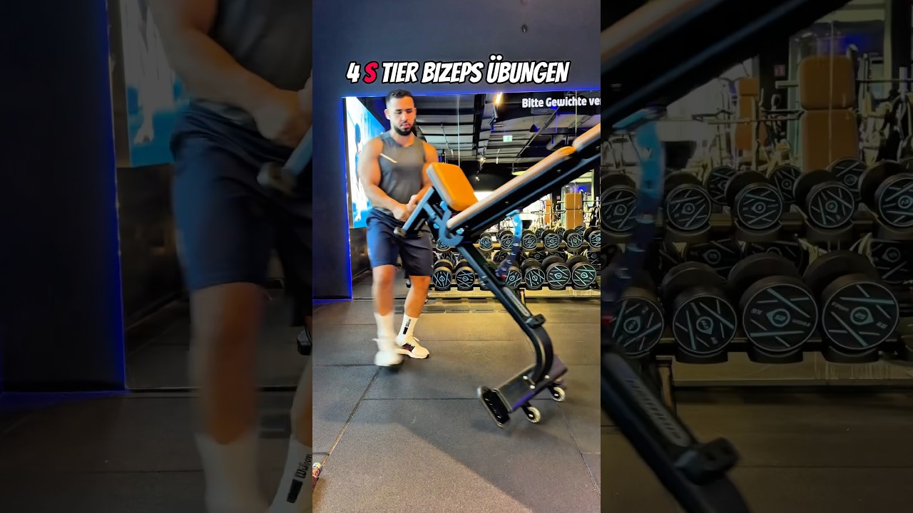 4 S Tier Bizeps Workouts #BizepsTraining #Bizeps&Uuml;bungen #FitnessShorts #Muskelaufbau #GymMotivation