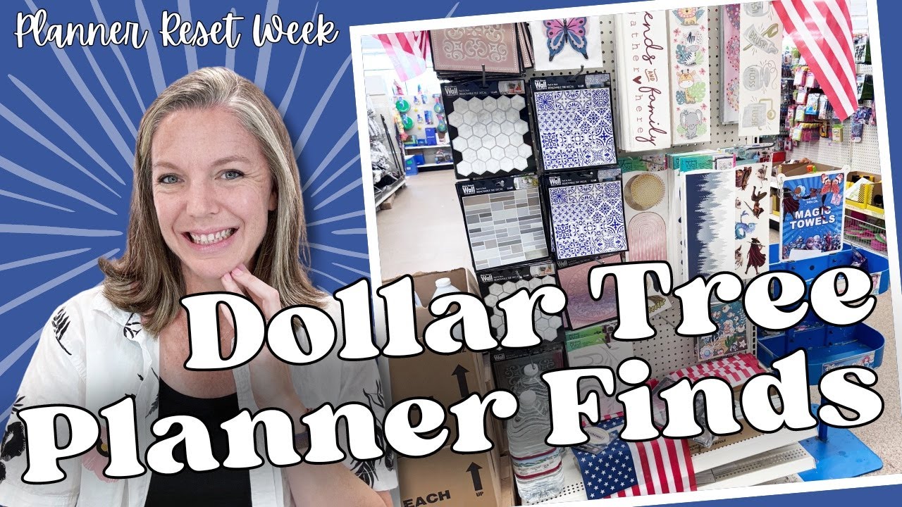 Dollar Tree Planner Finds || Shop With Me || DIY Planner Cover || Planner Reset Week