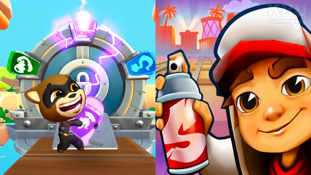 Talking Tom Time Rush: New Map Unlocked VS Subway Surfers: Hollywood 2026 (Gameplay)