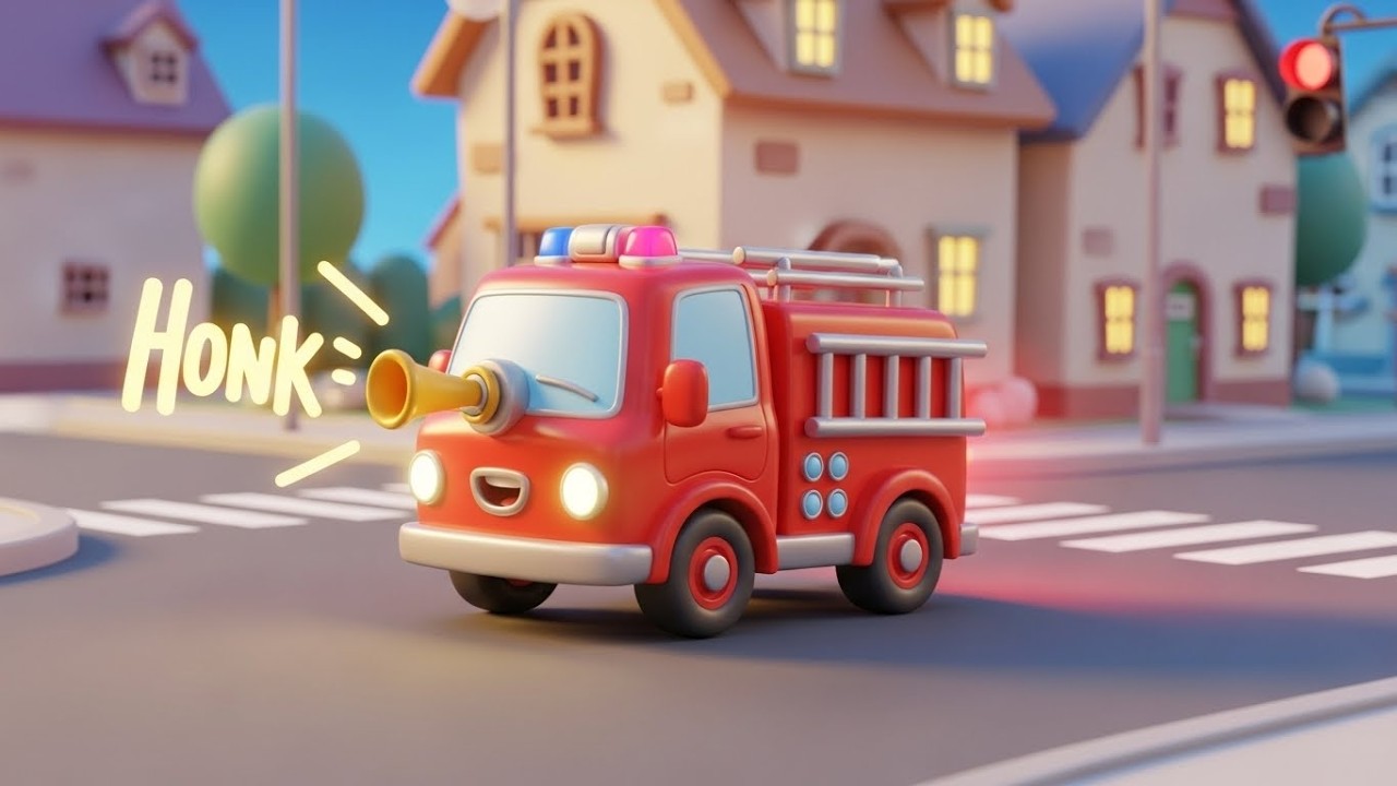 Весёлая пожарная машина спасает городок Тоут 🚒🚨🏙️ | Мультфильм для детей и весёлые приключения