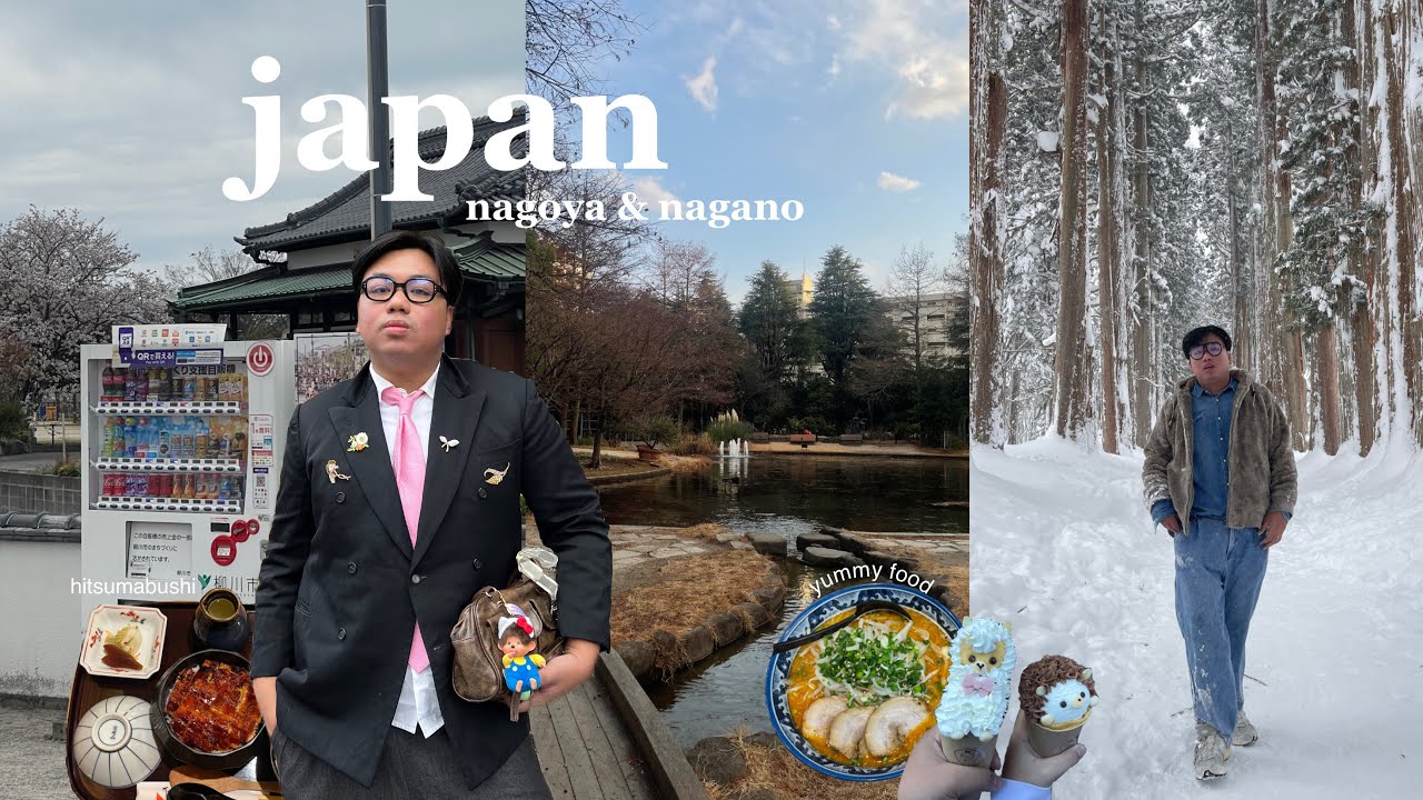 japan vlog: nagoya & nagano, winter in japan, fox village, japanese food, ginzan onsen, shopping 🇯🇵🏯