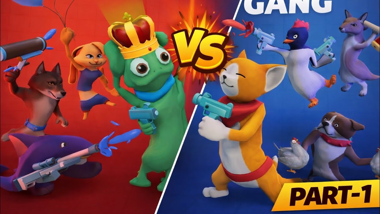 5 Crazy Rounds in Gang Beasts | Part-1