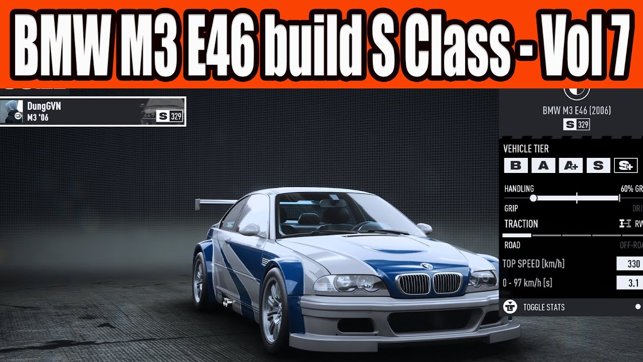 BMW M3 E46 build S Class Car in NFS Unbound Vol 7