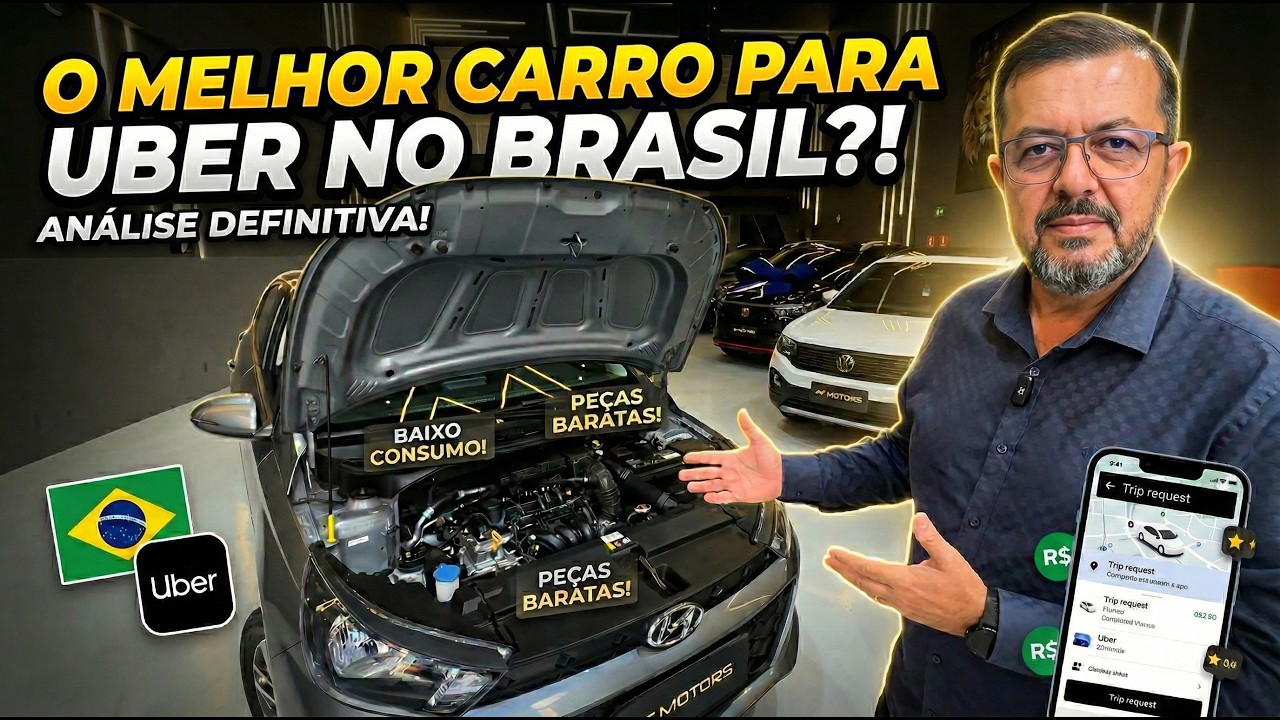 O MELHOR CARRO PARA FAZER UBER NO BRASIL?!
