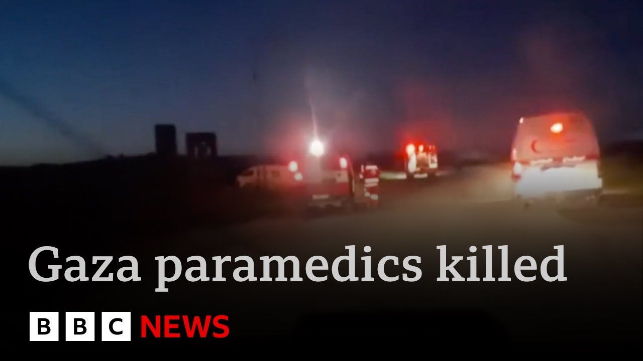 New video shows Israeli soldiers shooting dead 15 emergency workers in Gaza | BBC News